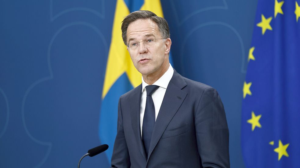 Aus Sicht von Generalsekretär Mark Rutte muss die Nato deutlich schlagkräftiger werden. Foto: Stefan Jerrevång/dpa/TT News Agency/AP