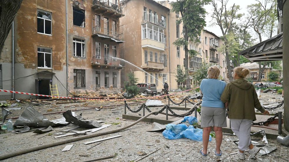 Die südukrainische Region Odessa ist immer wieder Ziel russischer Raketen- und Drohnenangriffe. (Archivbild) Foto: Michael Shtekel/AP/dpa