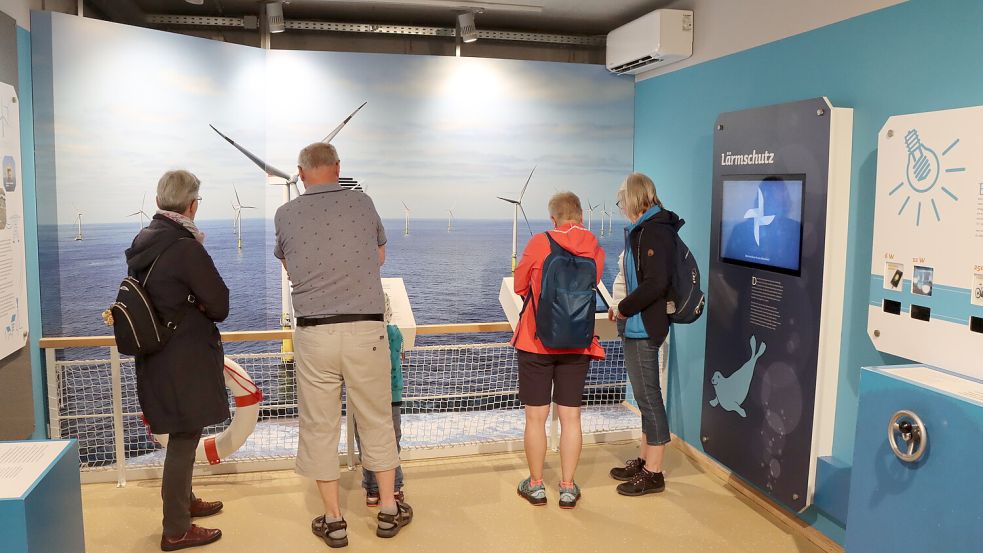 Interaktive Ausstellungselemente sorgen für Spannung im Nationalpark-Haus in Norddeich.