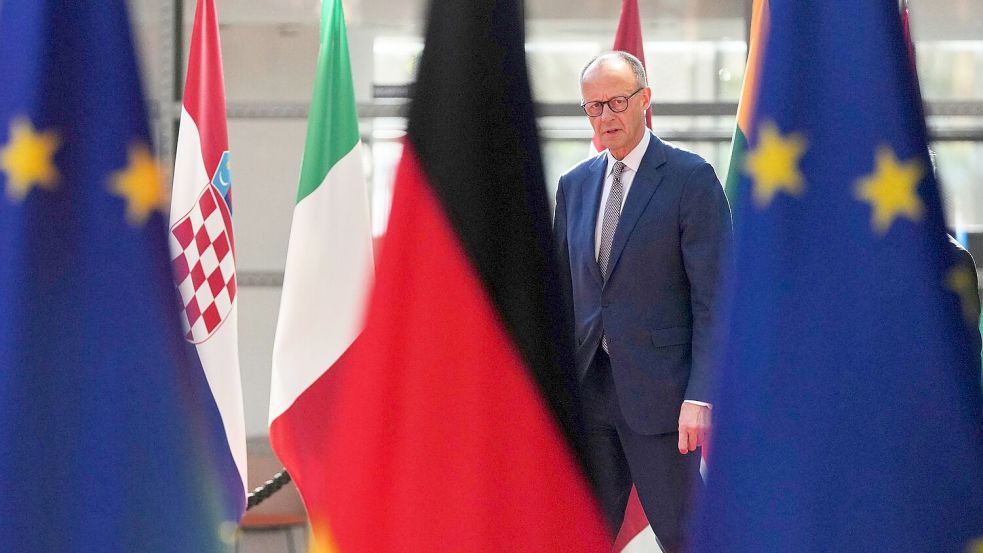 Einen Tag nach dem Nato-Gipfel kommen die Staats- und Regierungschefs der EU in Brüssel zusammen. Foto: Virginia Mayo/AP/dpa