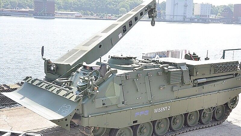 Der Bergepanzer „Wisent 2“ aus der Fertigung der FFG wird unter anderem im dänischen Heer genutzt: Die Bundeswehr zeigt bislang kein Interesse an dem Panzer aus Flensburg. Foto: Flensburger Fahrzeugbau-Gesellschaft