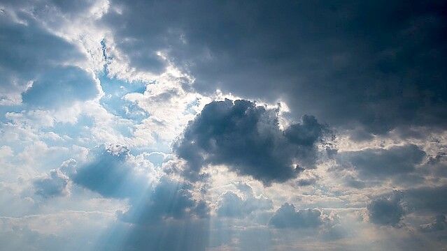 Über Ostfriesland zeigt sich ein Sonne-Wolken-Mix. Symbolfoto: Pixabay