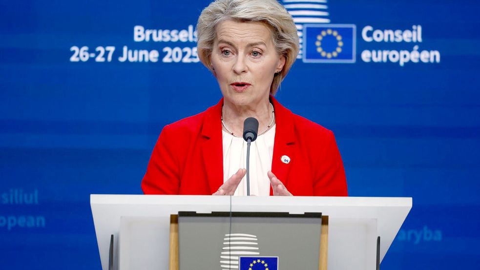 Zu einem neuen US-Angebot für eine Einigung im Zollstreit ein wollte sich die zuständige EU-Kommission unter Leitung von Ursula von der Leyen zum Inhalt und zur Bewertung des Textes öffentlich nicht äußern. Foto: Omar Havana/AP/dpa