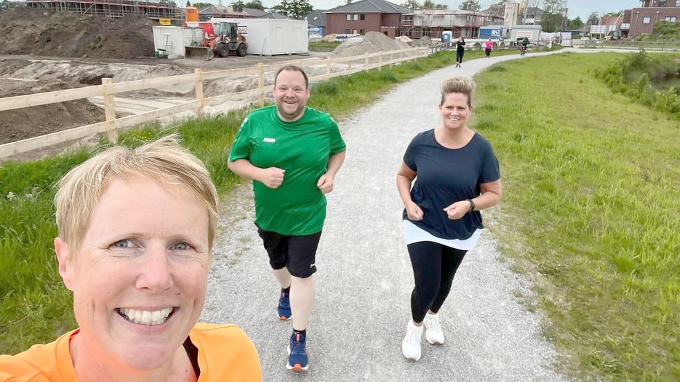 Kirsten Borchers bringt Anfängern das Laufen bei. Foto: privat