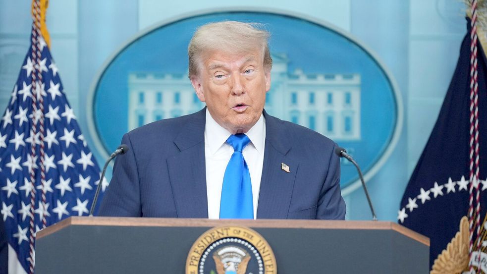 Trump feiert die Gerichtsentscheidung als „monumentalen Sieg“. Foto: Jacquelyn Martin/AP/dpa