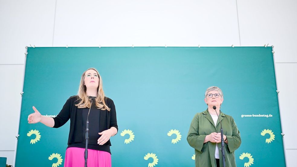 Das Bild der alltagsfernen Elite-Partei verfange, schreiben die Fraktionsvorsitzenden Katharina Dröge und Britta Haßelmann in einem internen Strategiepapier. Foto: Sebastian Gollnow/dpa