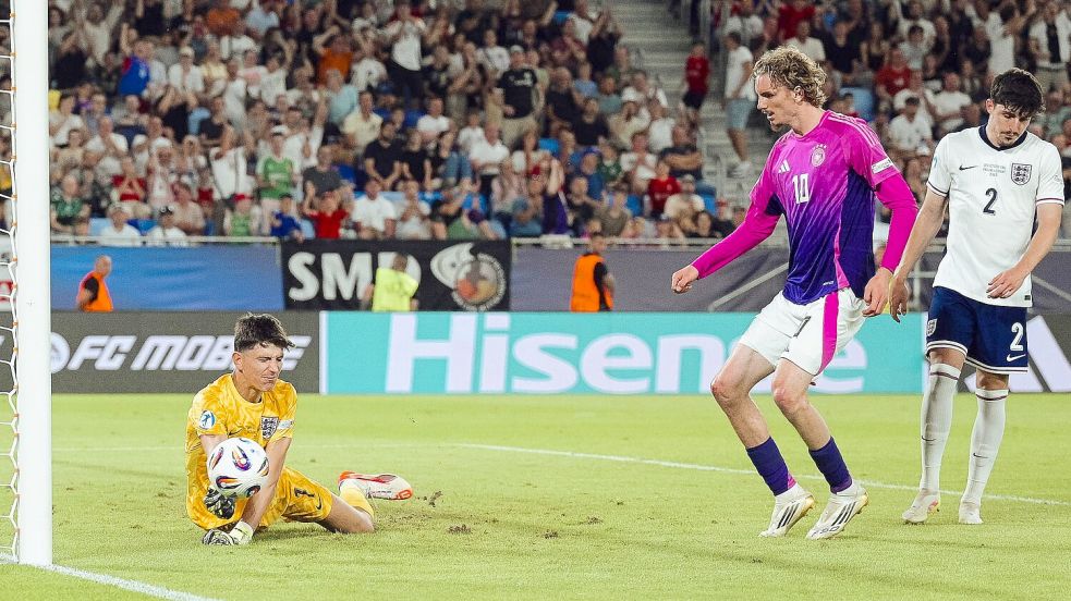 Kein Woltemade-Tor, kein Titel - die deutsche U21 verliert gegen England. Foto: Robert Nemeti/dpa