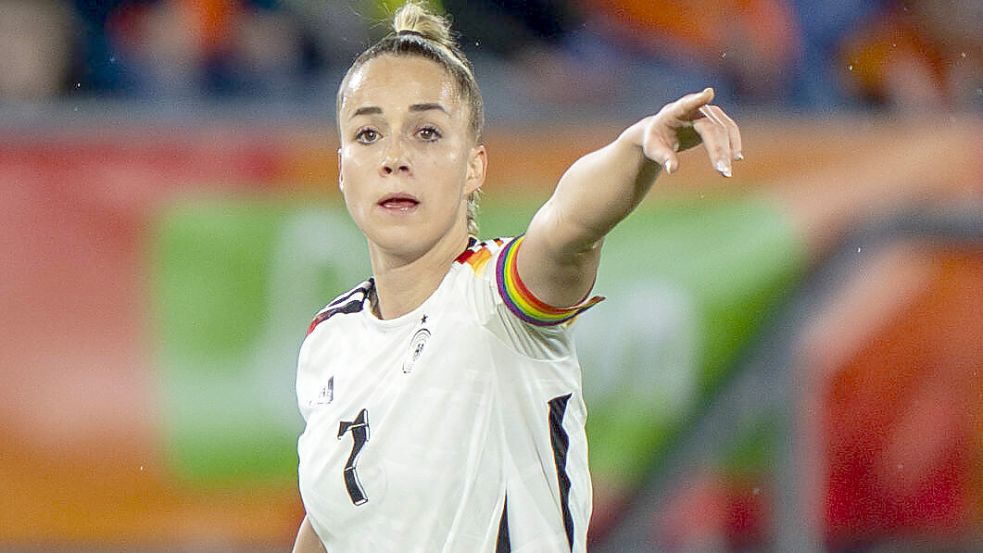 Im Nations-League-Spiel gegen die Niederlande konnte nicht nur Kapitänin Giulia Gwinn zeigen, was in ihr steckt. Foto: IMAGO/HMB-Media