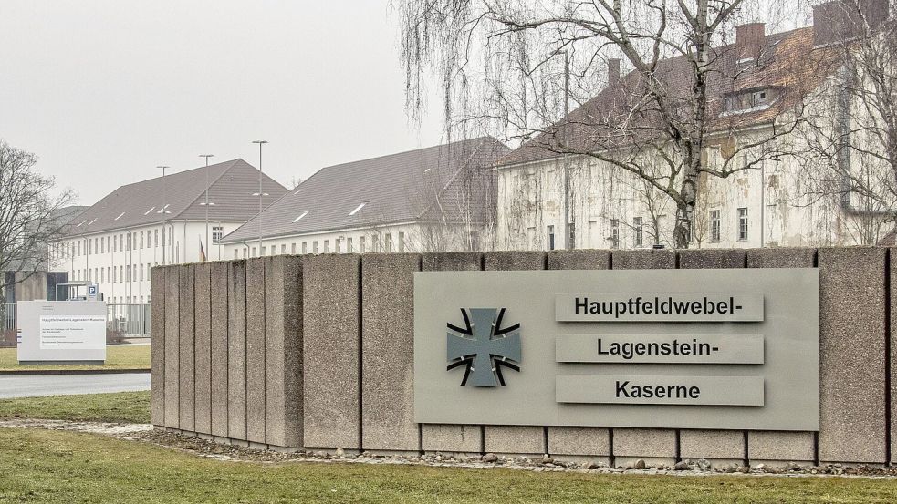 Die Hauptfeldwebel-Lagenstein-Kaserne in Hannover. Foto: IMAGO/ Rust