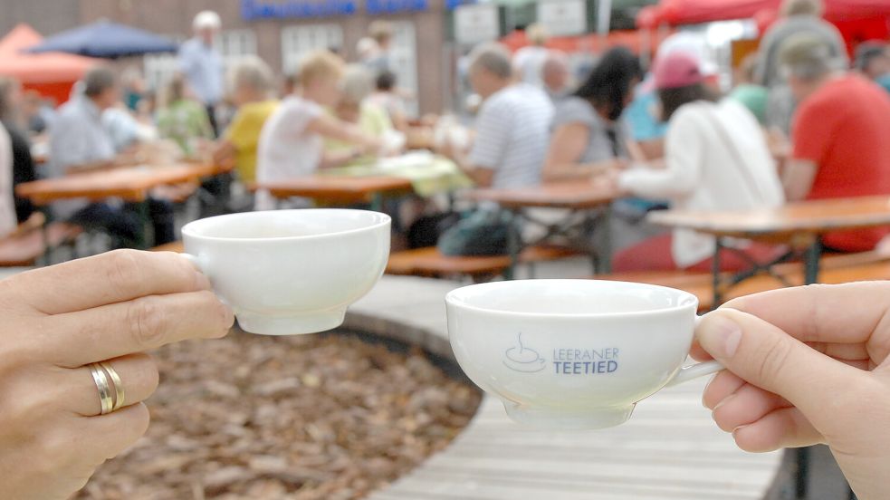 Am Sonntag, 3. August, wird wieder die Leeraner Teetied ausgerichtet. Foto: Andreas Ellinger/Archiv