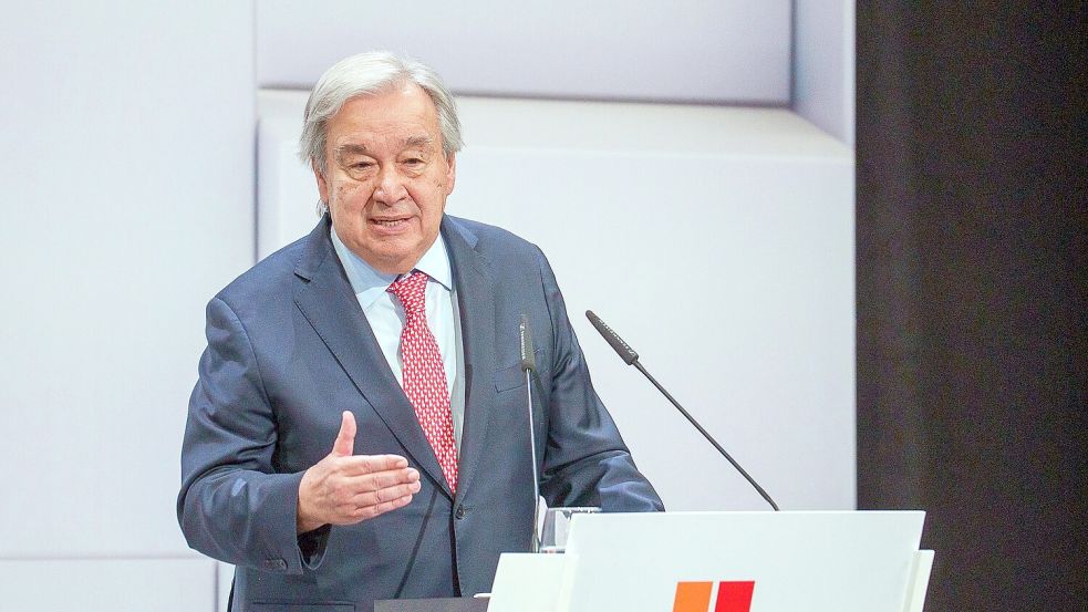 Guterres spricht sich für eine bedingungslose und sofortige Waffenruhe in der Ukraine aus. Foto: Francisco J. Olmo/Europa Press/dpa