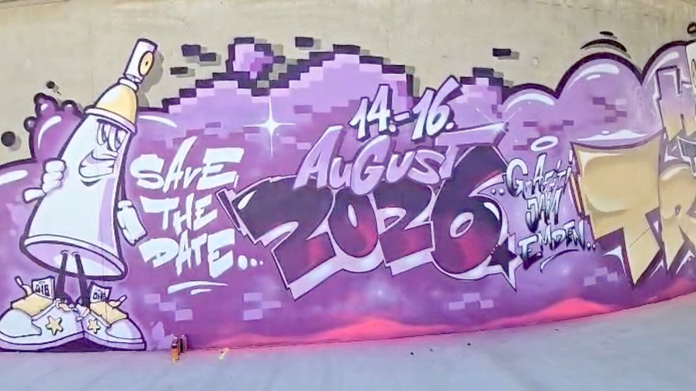 Das Graffiti kündigt es bereits an: Vom 14. bis 16. August 2026 soll es eine weitere Aktion geben. Foto: privat