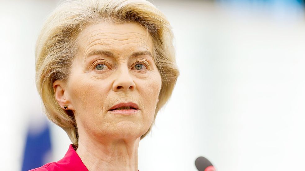 Kann Ursula von der Leyen der Abstimmung gelassen entgegenblicken? (Archivbild) Foto: Philipp von Ditfurth/dpa