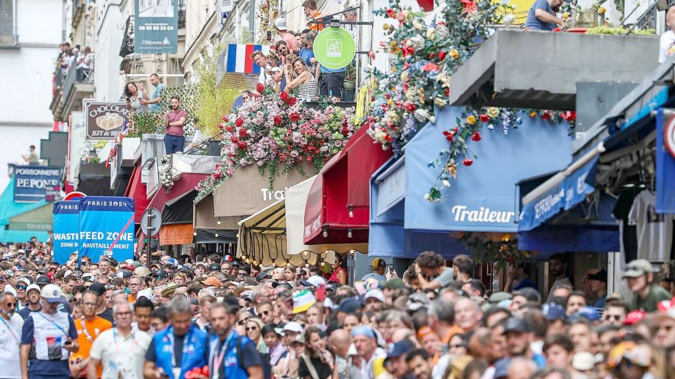 Bei Olympia herrschte beim Radrennen in Montmartre Ausnahmezustand. Foto: Jan Woitas/dpa