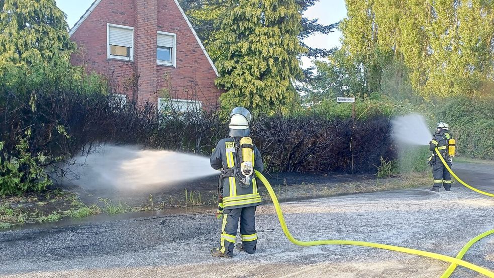 Die Feuerwehr konnte ein Übergreifen verhindern. Foto: Joachim Rand/Feuerwehr