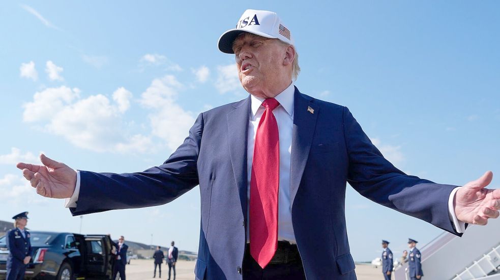 US-Präsident Trump glaubt an die Gesprächsbereitschaft des Irans. Foto: Alex Brandon/AP/dpa