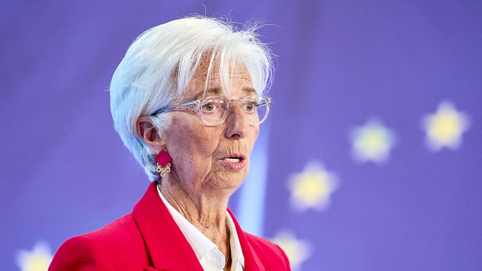 EZB-Chefin Christine Lagarde (Archivbild) Foto: Michael Probst/AP/dpa