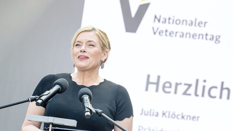 Julia Klöckner (CDU) hat als Bundestagspräsidentin nicht nur Freunde. Foto: DPA/Fabian Sommer