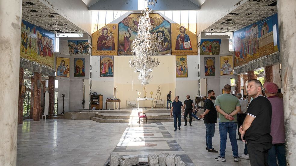 Im Juni wurde ein Selbstmordanschlag auf eine Kirche in Syrien verübt. (Archivfoto) Foto: Moawia Atrash/dpa