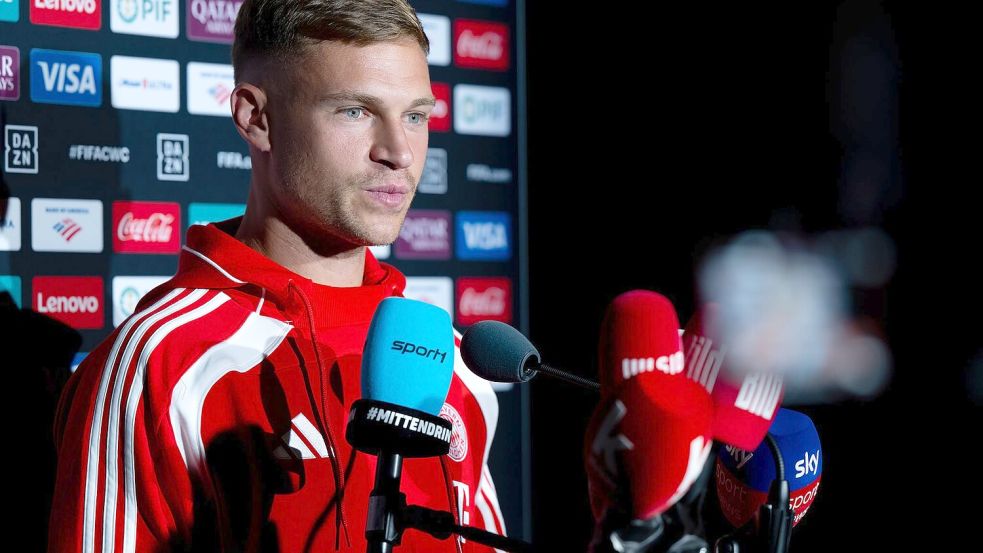 Pikantes Wiedersehen bei der Club-WM: Joshua Kimmich spricht über Schiedsrichter Anthony Taylor. Foto: Sven Hoppe/dpa