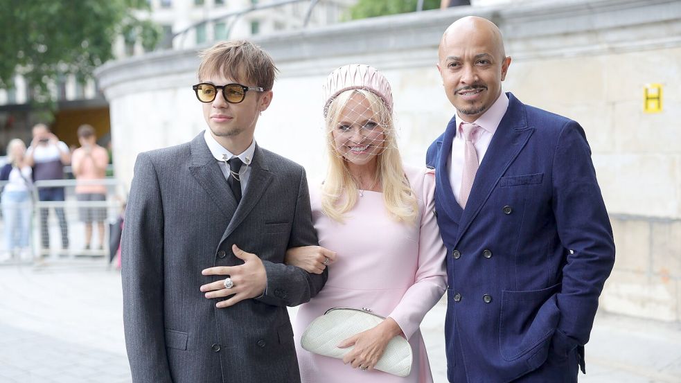 Auch Ex-Bandkollegin Emma Bunton ist unter den Gästen. Foto: Toby Shepheard/PA Wire/dpa