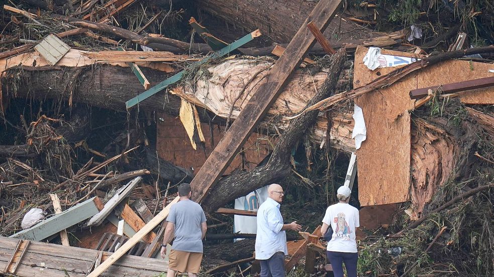 Die Schäden sind verheerend. Foto: Julio Cortez/AP/dpa