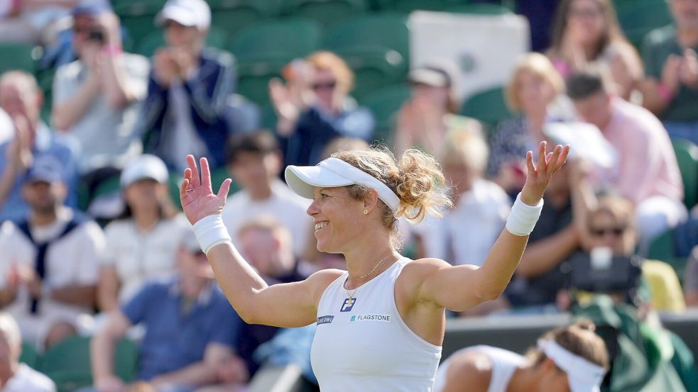 Laura Siegemund steht vor der schwerstmöglichen Aufgabe im Viertelfinale. Foto: Kirsty Wigglesworth/AP/dpa