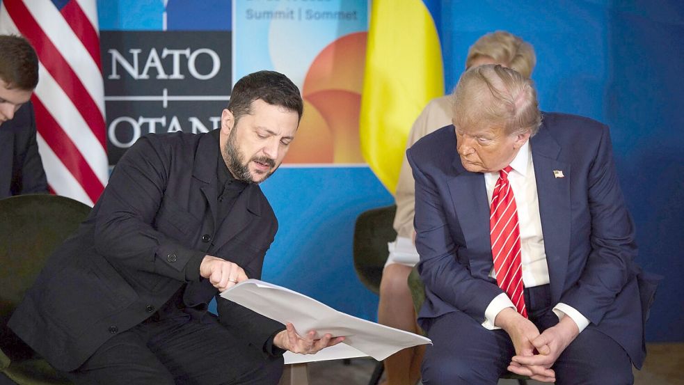 Selenskyj und Trump vereinbaren einem Bericht zufolge die Ablösung der ukrainischen Botschafterin in Washington. (Archivbild) Foto: Ukraine Presidency/Planet Pix via ZUMA Press Wire/dpa