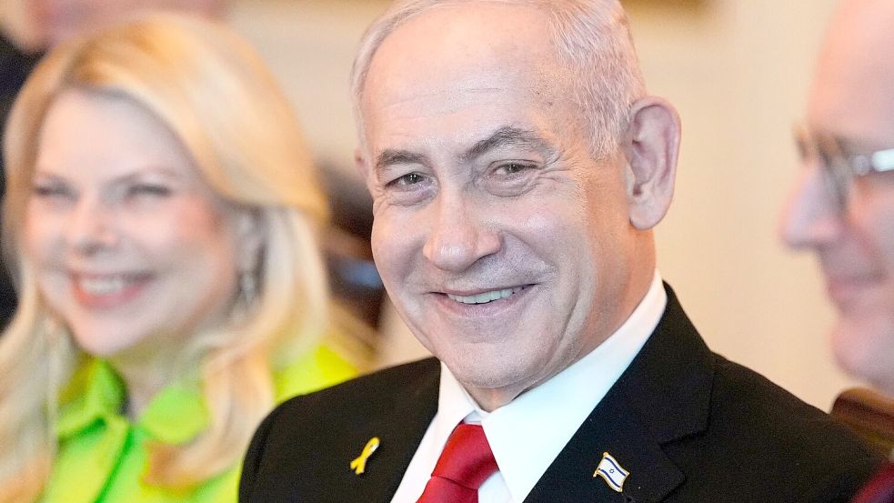 Israels Regierungschef Netanjahu lobt die Verdienste von US-Präsident Trump. Foto: Alex Brandon/AP/dpa