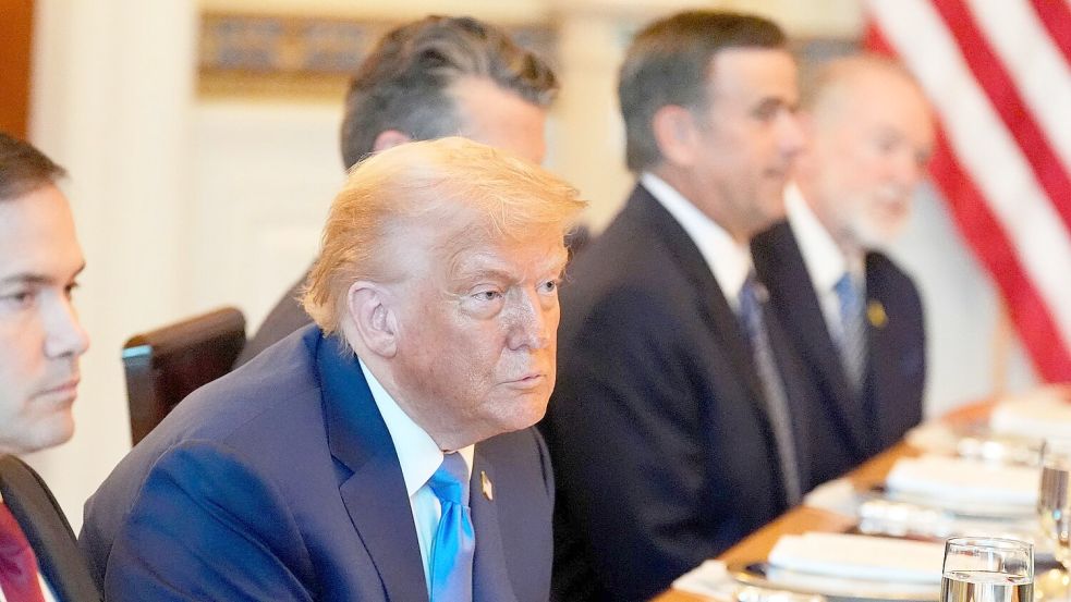 US-Präsident Trump ist zuversichtlich, dass es zu einer Waffenruhe in Gaza kommt. Foto: Alex Brandon/AP/dpa