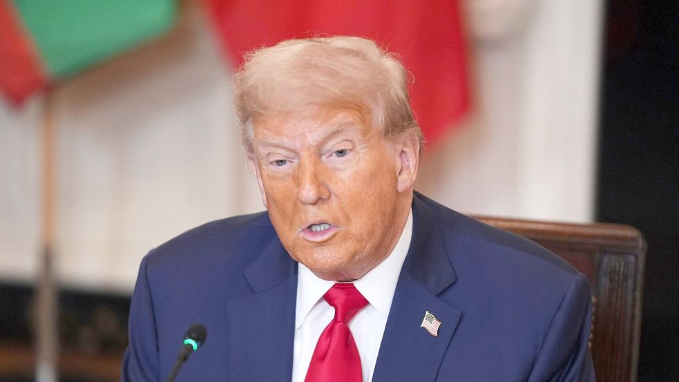 Trump macht Zeitpunkt für Kupferzölle bekannt. Foto: Evan Vucci/AP/dpa