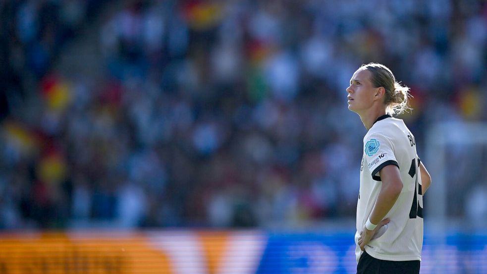 Fußballerin mit beruflichem Weitblick: Klara Bühl. Foto: Sebastian Christoph Gollnow/dpa