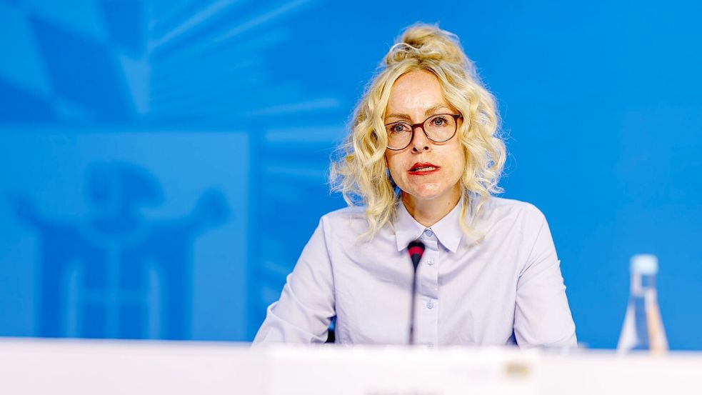 Anja Biel, Staatsanwältin von der Staatsanwaltschaft München I, bei der Pressekonferenz im Polizeipräsidium München. Foto: Matthias Balk/dpa