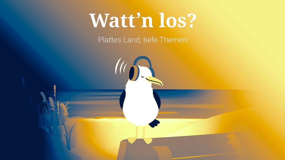 Die zweite Staffel des Podcasts „Watt’n los?“ läuft seit Mitte März. Das Thema: die Erdgasbohrungen vor Borkum. Grafik: ZGO