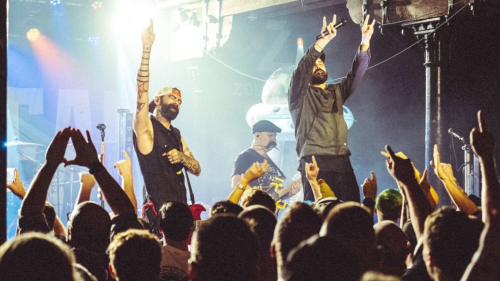 Punk, Rap und Funk vereinen Zebrahead aus Kalifornien in ihrer Musik. Jetzt traten sie im Zollhaus in Leer auf. Foto: Hauke Mucha