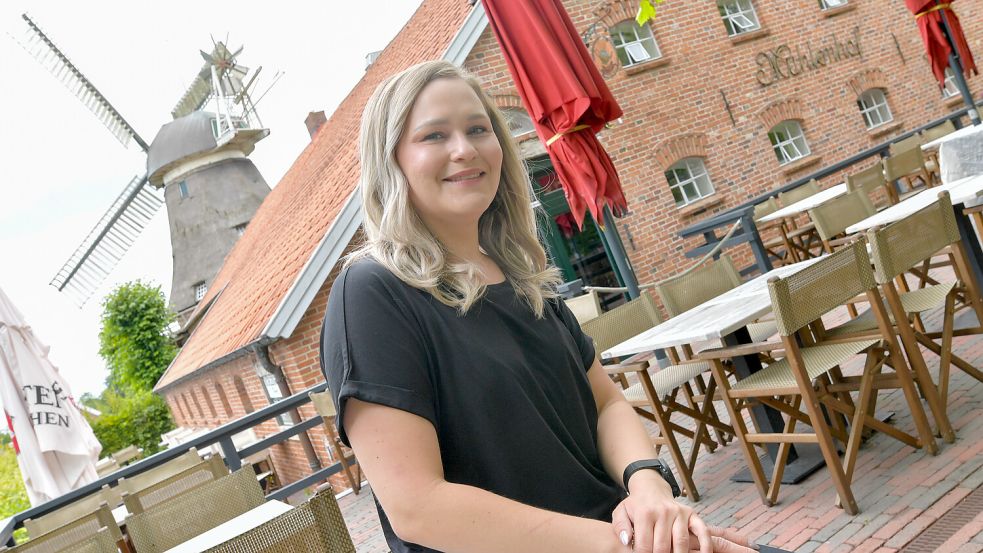 Anna Rosin leitet den Mühlenhof in Bagband schon seit der Neueröffnung 2020. Jetzt hat sie den Betrieb ganz übernommen. Foto: Klaus Ortgies