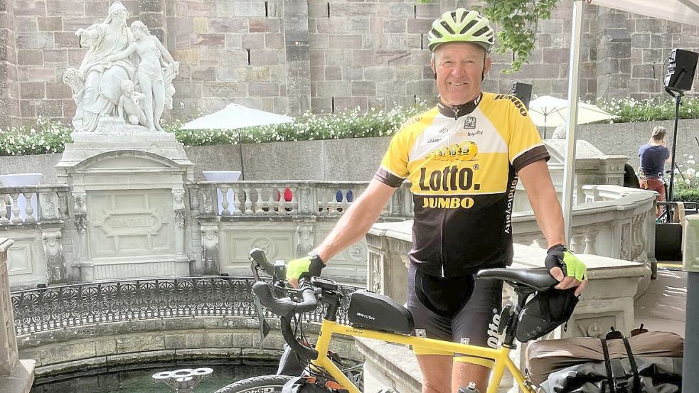 Bernd Hinrichs kam überglücklich in Donaueschingen an. Fotos: Privat
