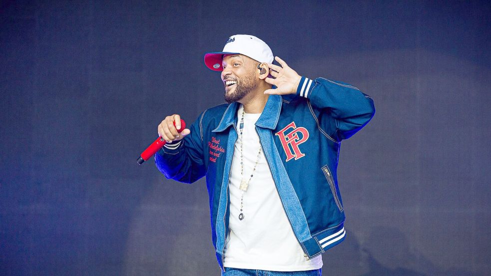 Bevor er zum Blockbuster-Star wurde, stand Will Smith vor allem als Rapper im Rampenlicht – so auch in Wolfsburg. Foto: Moritz Frankenberg/dpa