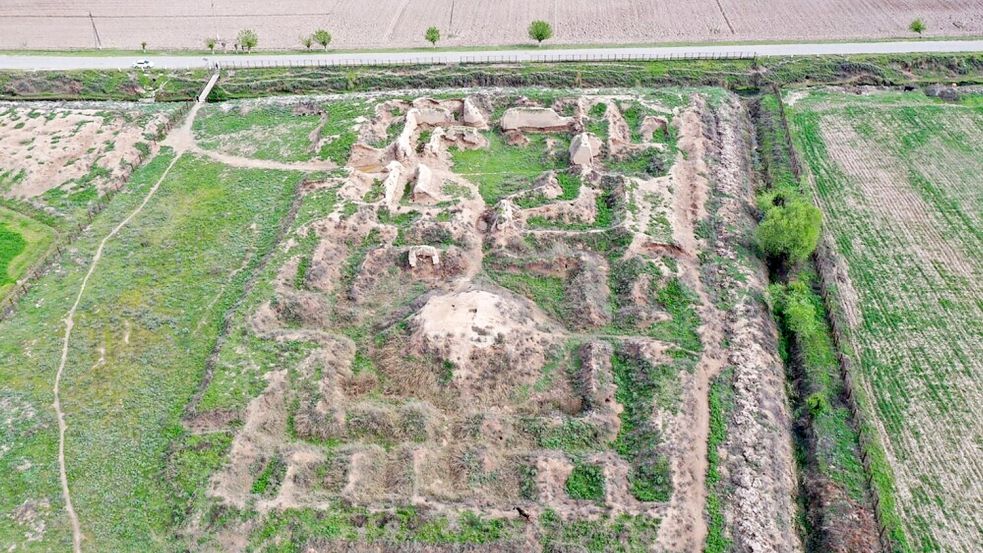 Die Adschina-Teppa Klosterstätte zeugt vom mittelalterlichen Königreich Khuttal (Archivbild). Foto: Ilcas/Unesco/dpa