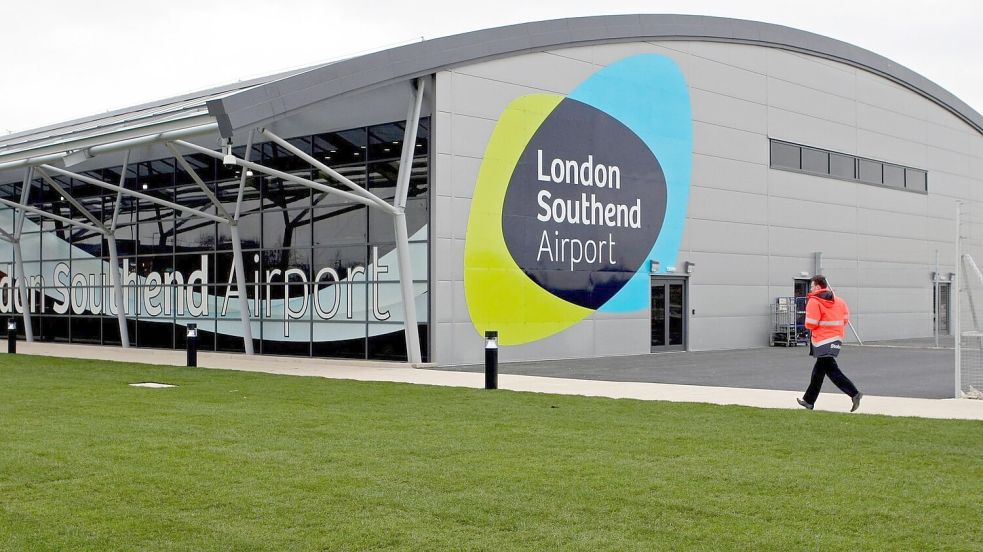 Der Flughafen liegt 60 Kilometer östlich von London bei Southend-on-Sea in der Grafschaft Essex. (Archivbild) Foto: Chris Radburn/PA Wire/dpa