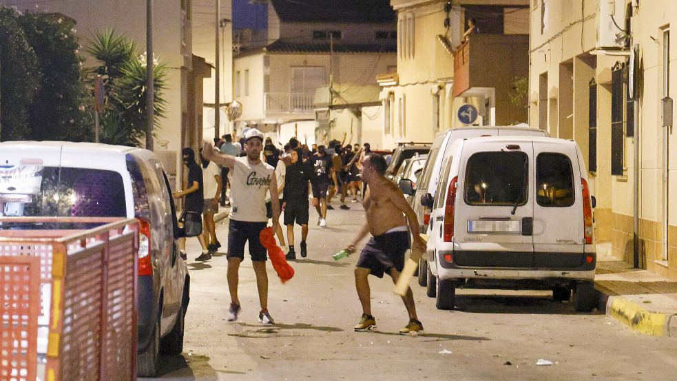 In der Nacht vom 12. Juli wurde auf den Straßen Torre Pachecos randaliert. Foto: Imago/Martín C.