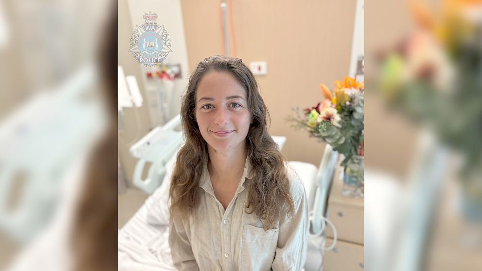 Carolina Wilga durfte nach fünf Tagen das Krankenhaus in Perth verlassen. Foto: Supplied/WESTERN AUSTRALIA POLICE/AAP Image/dpa