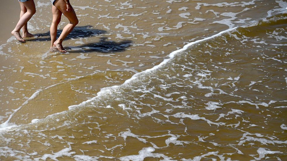 Mit der sommerlichen Hitze steigt das Risiko für Vibrionen-Infektionen an Nord- und Ostsee. Foto: Stefan Sauer/dpa/dpa-tmn