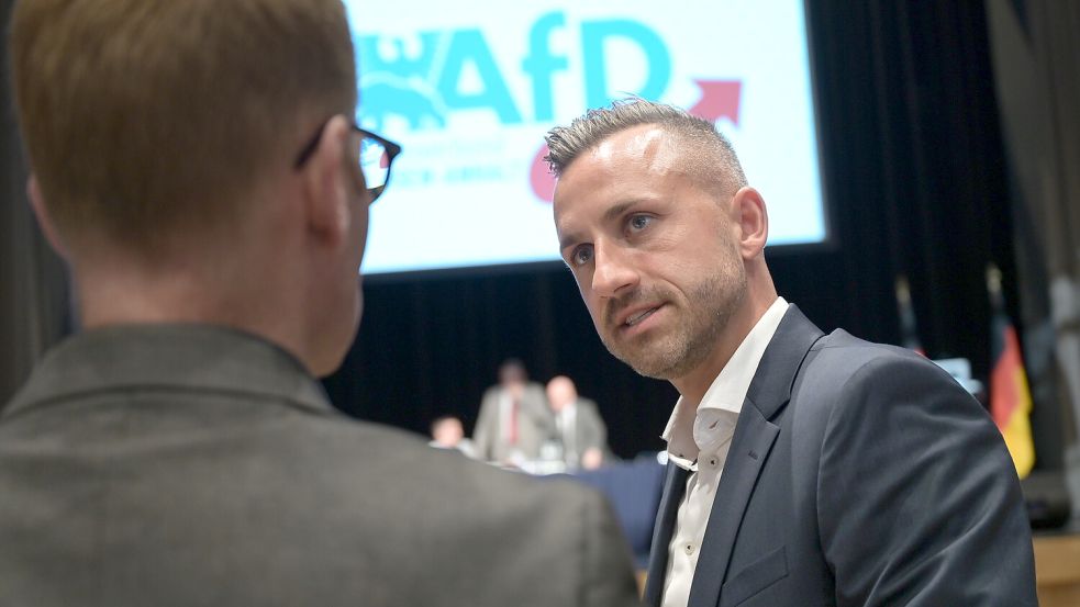 Der Spitzenkandidat der AfD in Sachsen-Anhalt, Ulrich Siegmund: In den Umfragen liegt die Partei bei 30 Prozent. Foto: dpa/Heiko Rebsch