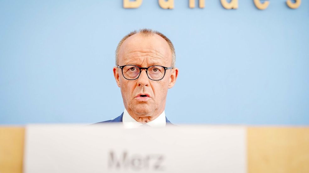 Zuletzt war Merz im August 2024 Gast der Bundespressekonferenz. Foto: Kay Nietfeld/dpa