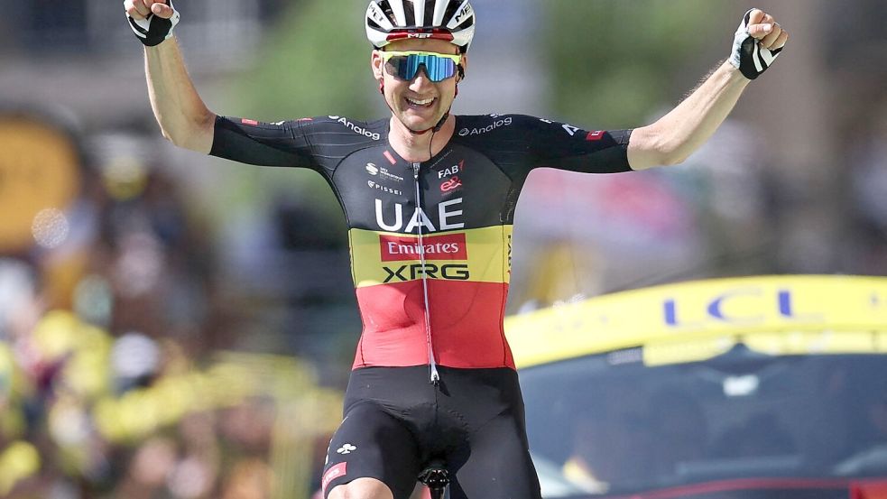 Tim Wellens hat die 15. Tour-Etappe gewonnen. Foto: Anne-Christine Poujoulat/AFP/dpa