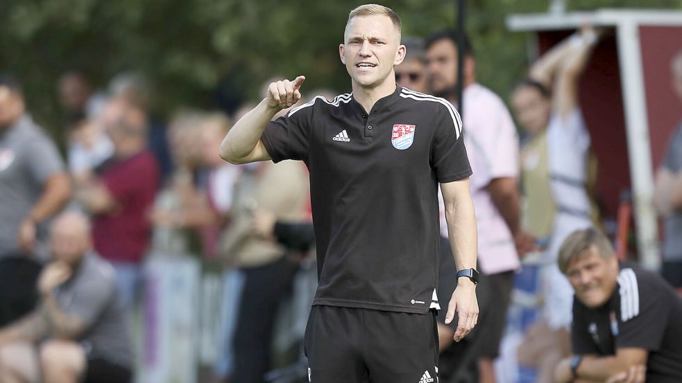 TiMoNo-Trainer Jan-Henrik Koppelkamm sah seine Mannschaft in der Saison-Vorbereitung bislang sehr torfreudig. Foto: Doden, Emden