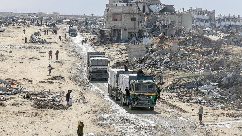 An Israels Umgang mit der humanitären Hilfe für Gaza gibt es scharfe Kritik. (Archivbild) Foto: Abed Rahim Khatib/dpa