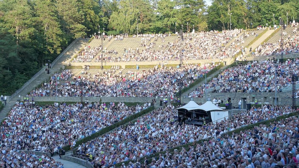 CTS Eventim betreibt die bekannte Berliner Waldbühne. (Archivbild) Foto: Gerald Matzka/dpa