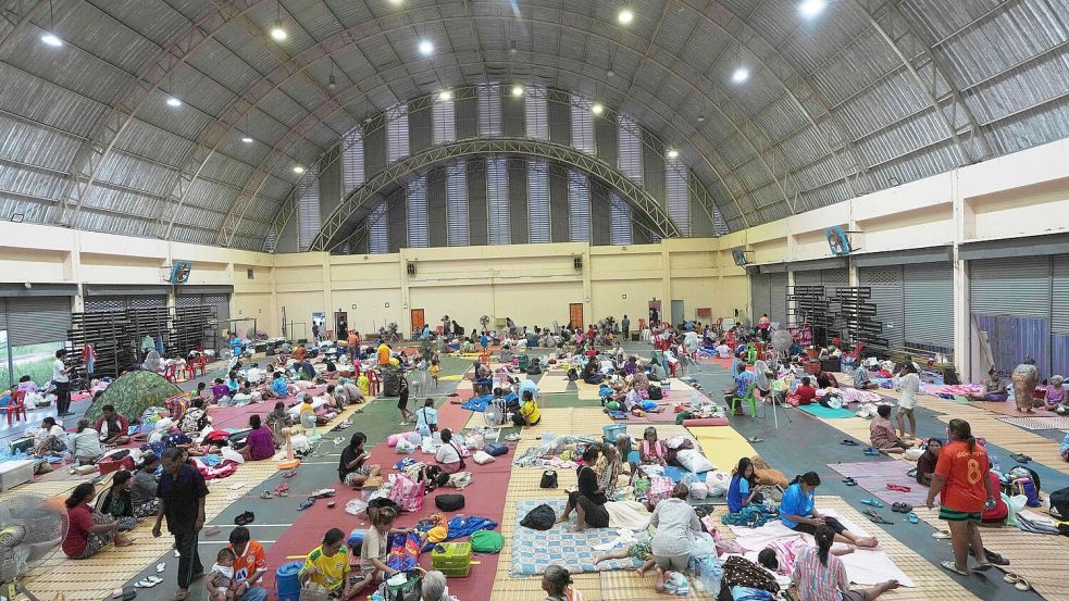 Die Geflüchteten wurden in 300 Evakuierungszentren untergebracht. Foto: Sakchai Lalit/AP/dpa